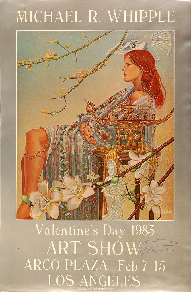 Poster, Original Acrylic and Pencil on Paper, 24in x 35in, Michael Whipple - 1983