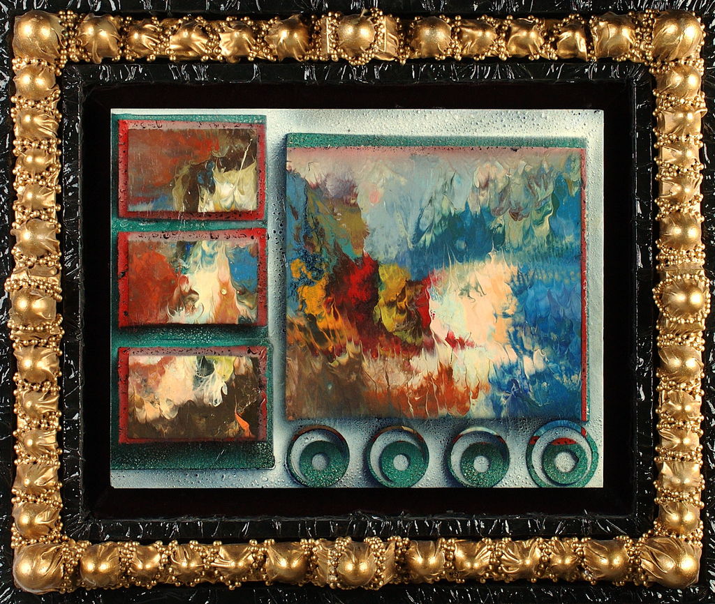 Acrylic and Lacquer on Board, Framed, 24in x 18in - 2004 