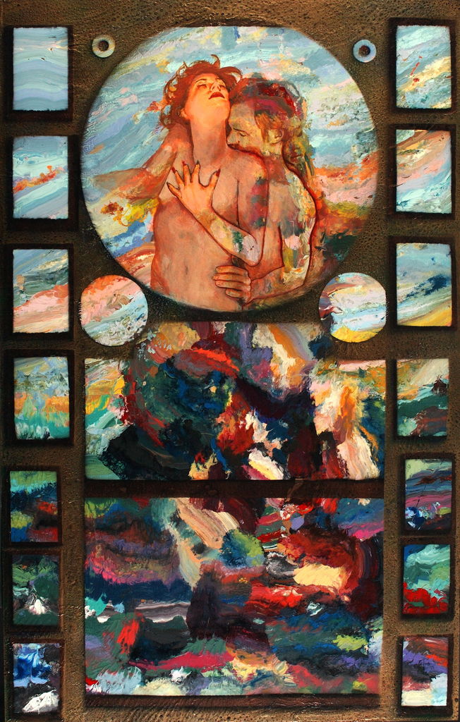 Acrylic and Lacquer on Board, 3ft 3 in x 5 ft 2 in - 2003 