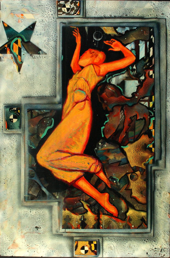 Acrylic and Lacquer on Board, 4ft x 6ft - 2003 