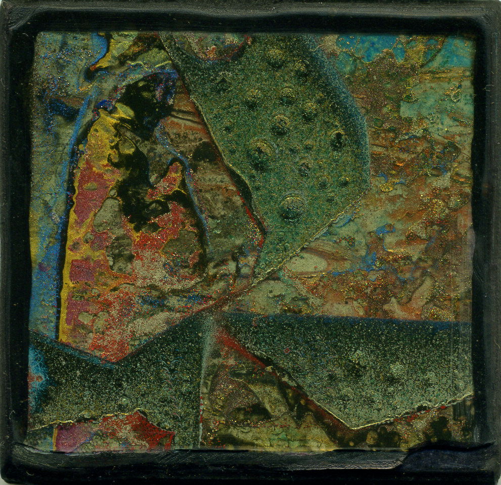 Acrylic and Lacquer on Wood Panel, 2.5in x 2.5in - 2004 