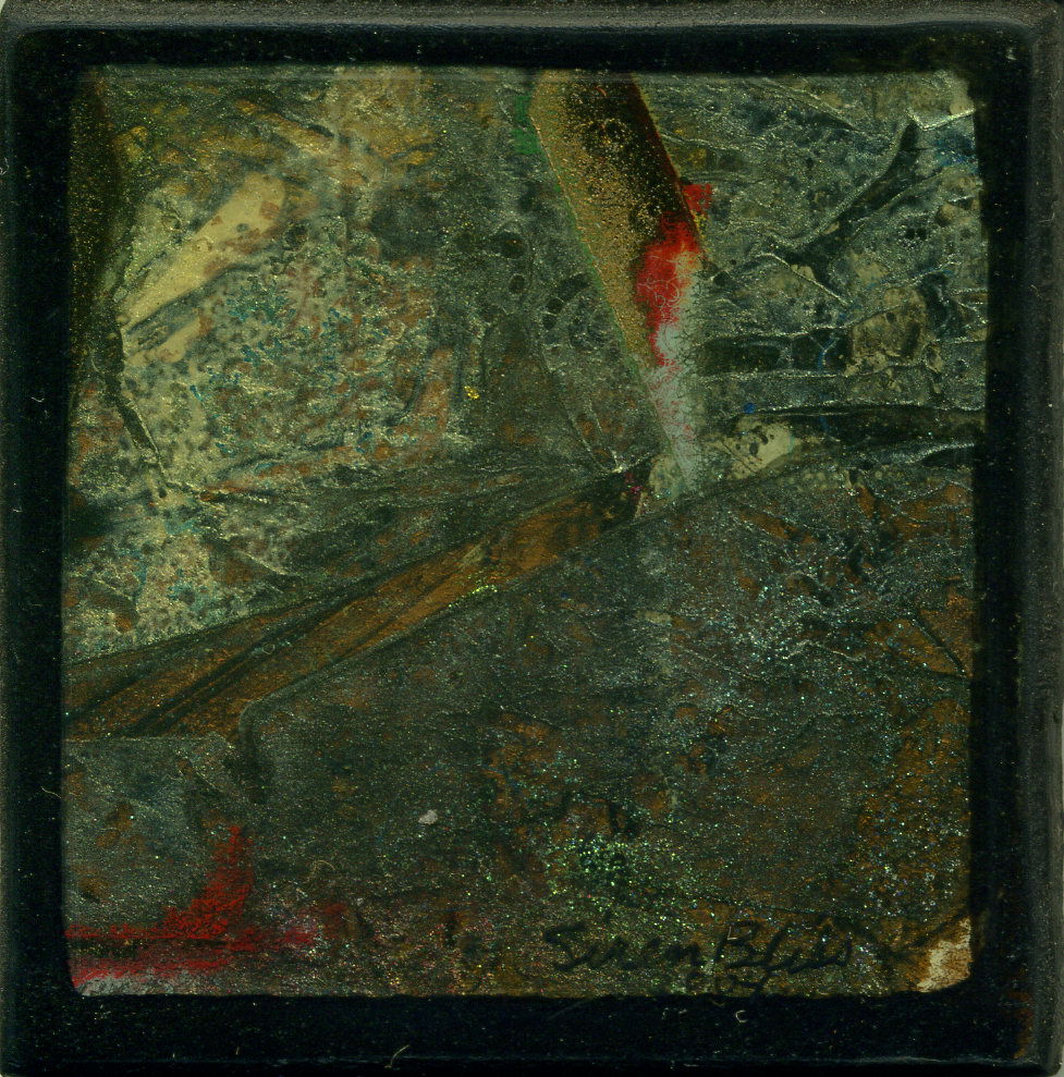 Acrylic and Lacquer on Wood Panel, 2.5in x 2.5in - 2004 
