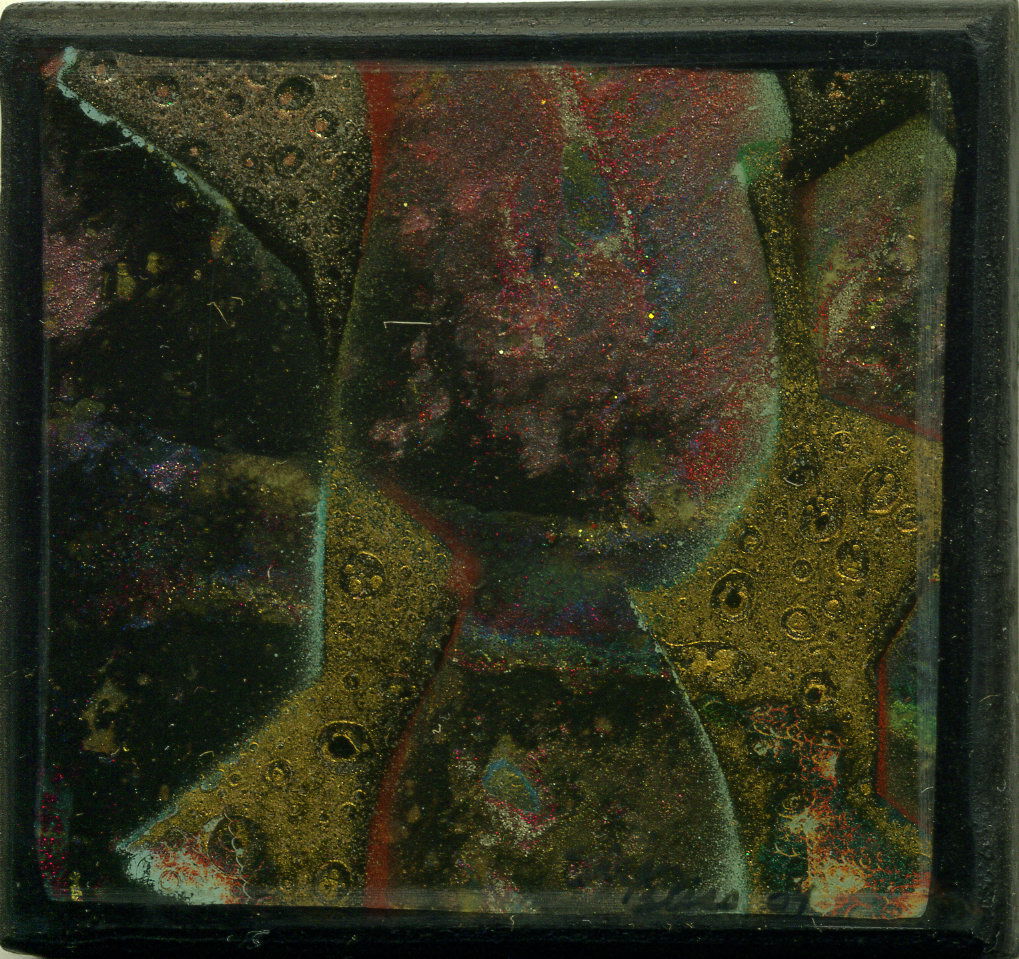 Acrylic and Lacquer on Wood Panel, 2.5in x 2.5in - 2004 