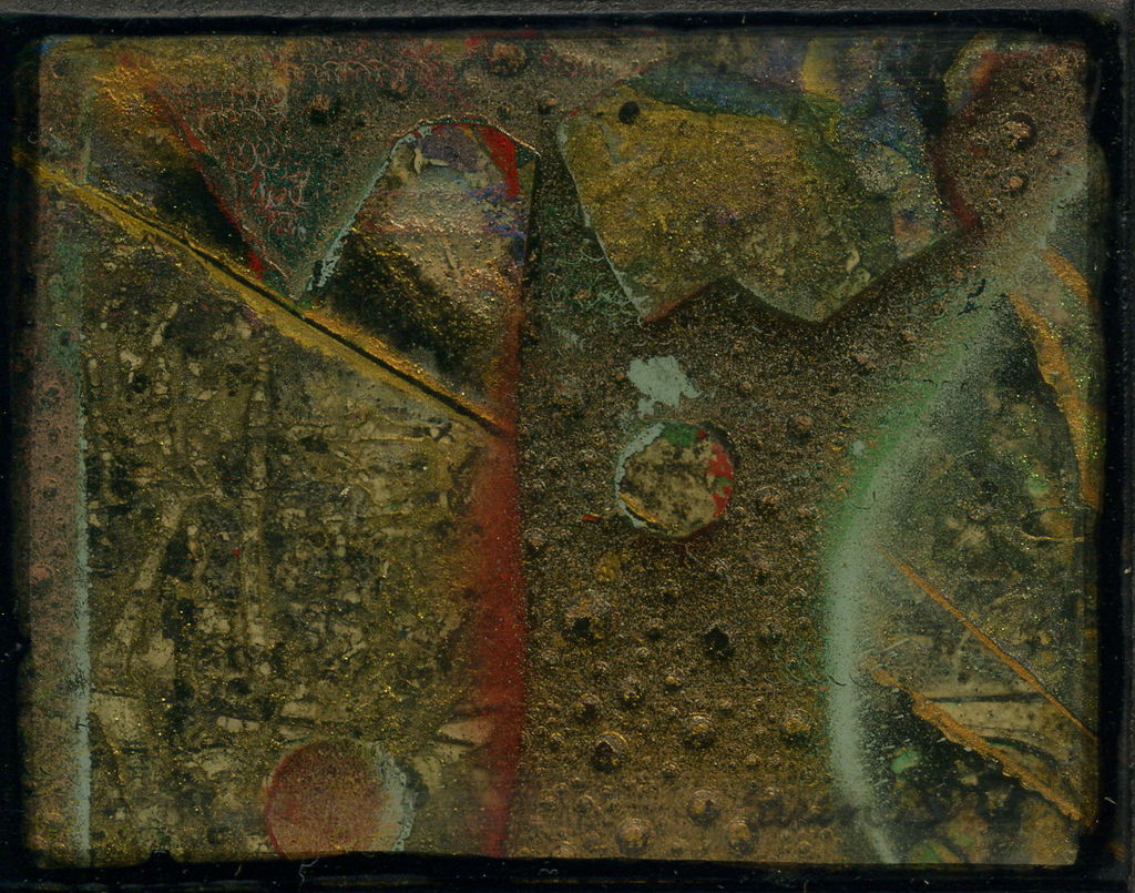 Acrylic and Lacquer on Wood Panel, 3.125in x 2.375in - 2004 